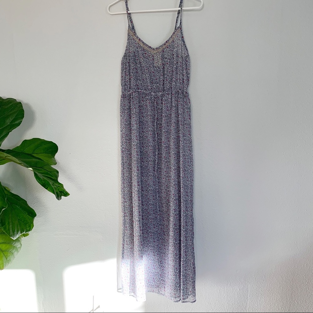 Anthropologie Sheer Maxi Dress